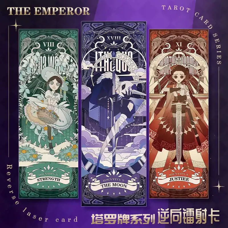 

Anime Game Identity Ⅴ Cosplay Cartoon Two-sided Gilding Laser Ticket Exquisite Bookmark Widget Collectible Xmas Birthday Gift