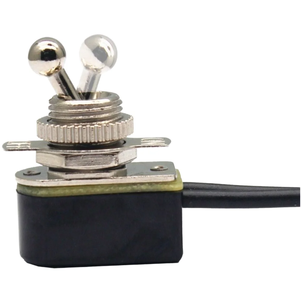 Metal Rocker Switch ON OFF 2 Pin 2 Position For Toggle Button For Electrical Circuit Control Industrial Equipment Gold Silver
