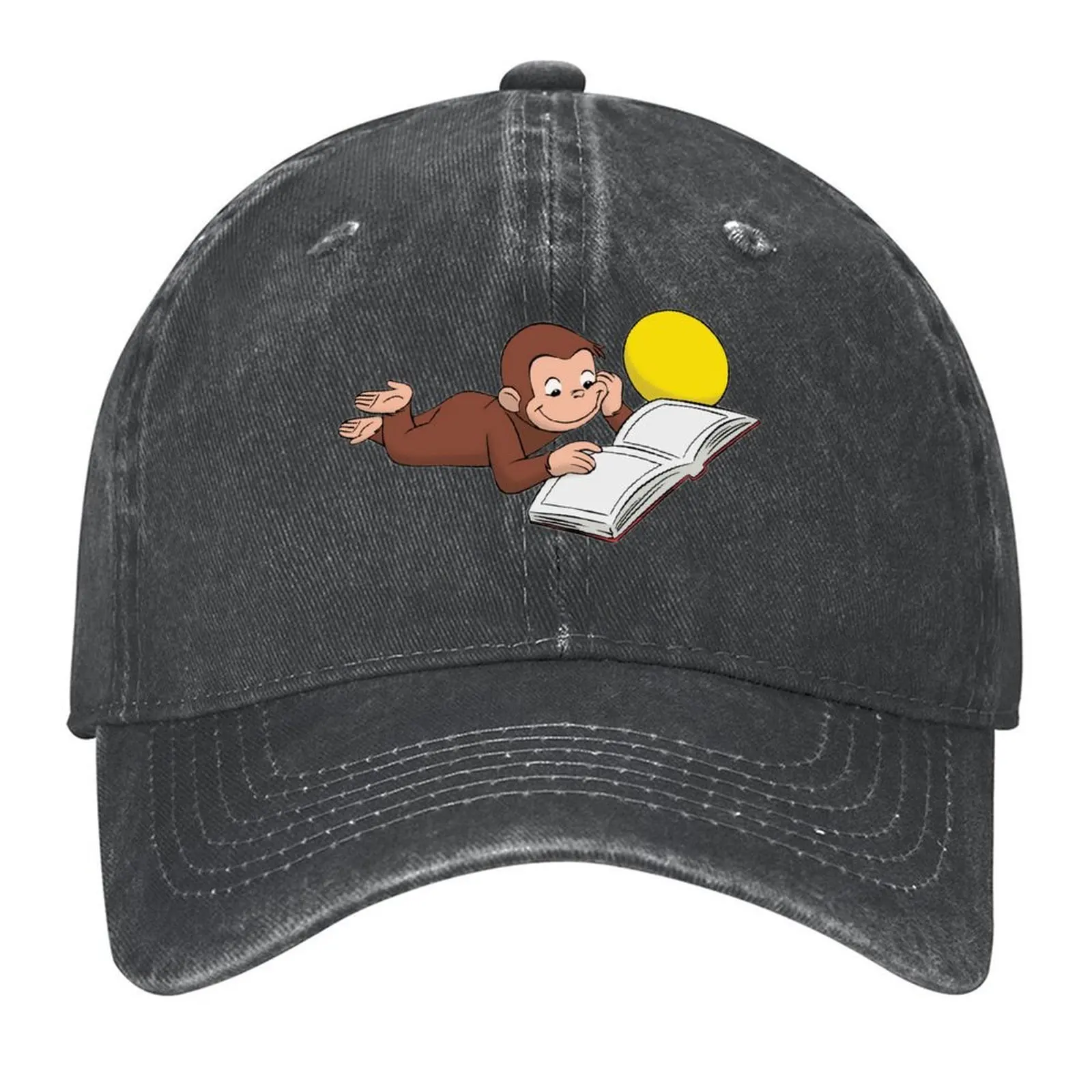 

George the curious monkey cartoon for kids pack Baseball Cap Visor Rave luxury caps Military Cap Man Designer Man Women's