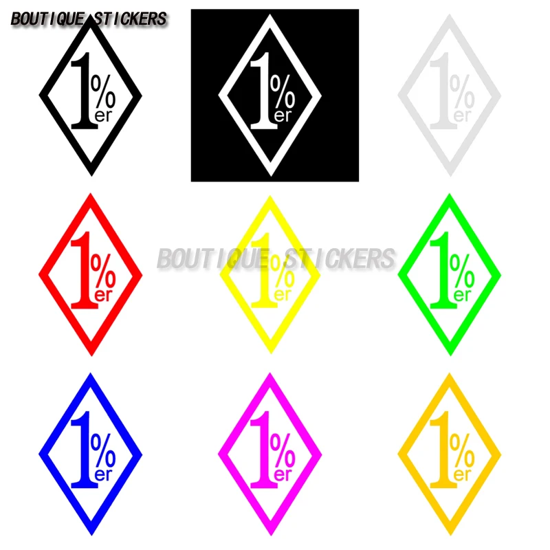 Diamond arc angle 1% er illegal bicycle waterproof vinyl sticker European mobile phone computer electric car sticker