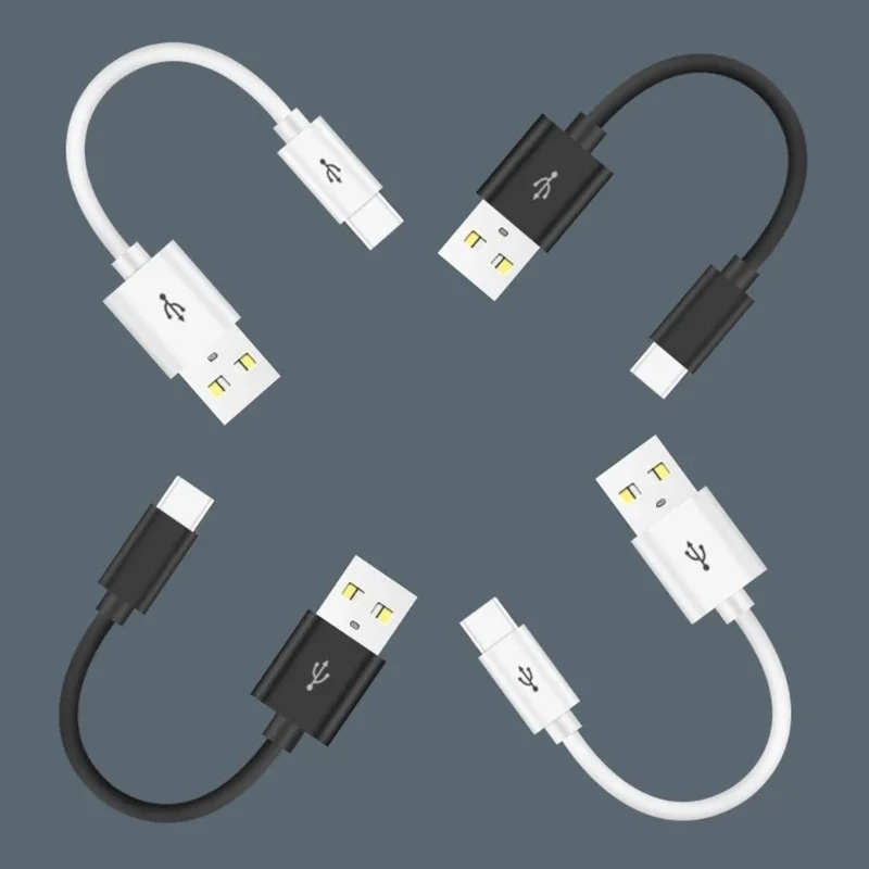 Short USB to Type-C Cable Cord Support Fast & Data Transfer for Phone 15/15 15Pro 15ProMax Smartphones