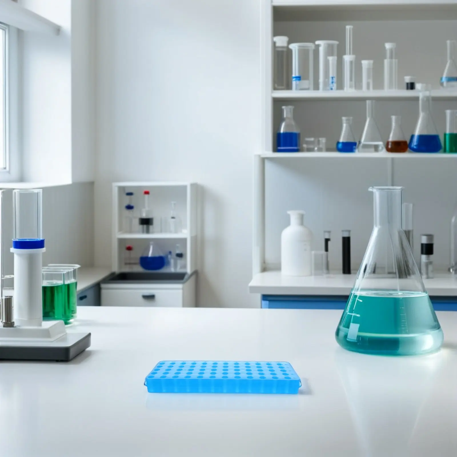 5Pcs Centrifuge Tube Rack Thickened Laboratory Tube Holder for 60 Holes Compatible with 0.5ml 1.5ml Centrifuge Tubes