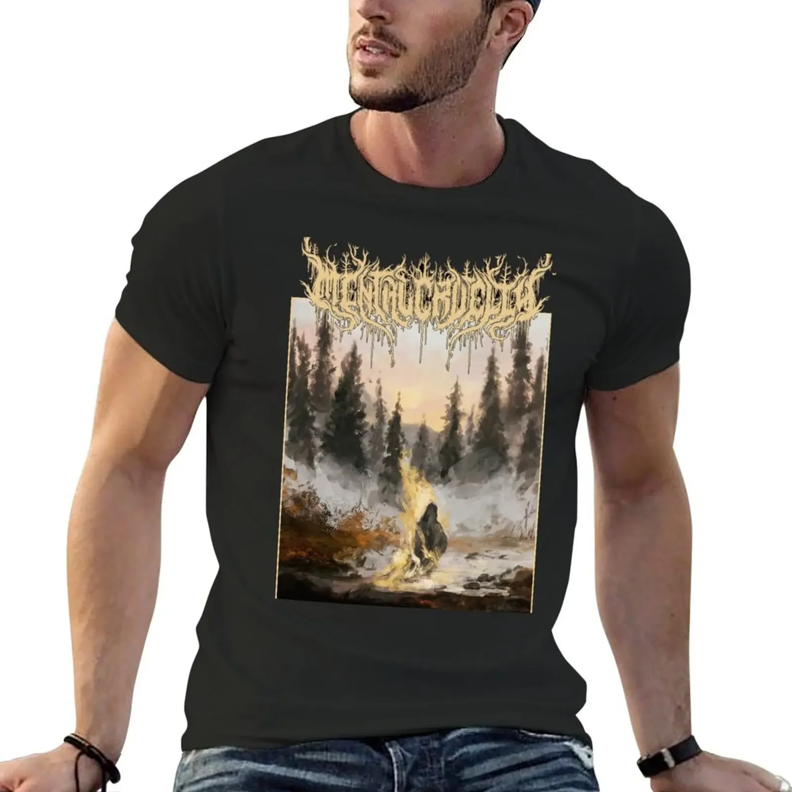 Mental Cruelty King Ov Fire T-shirt cute tops customs Short sleeve tee men