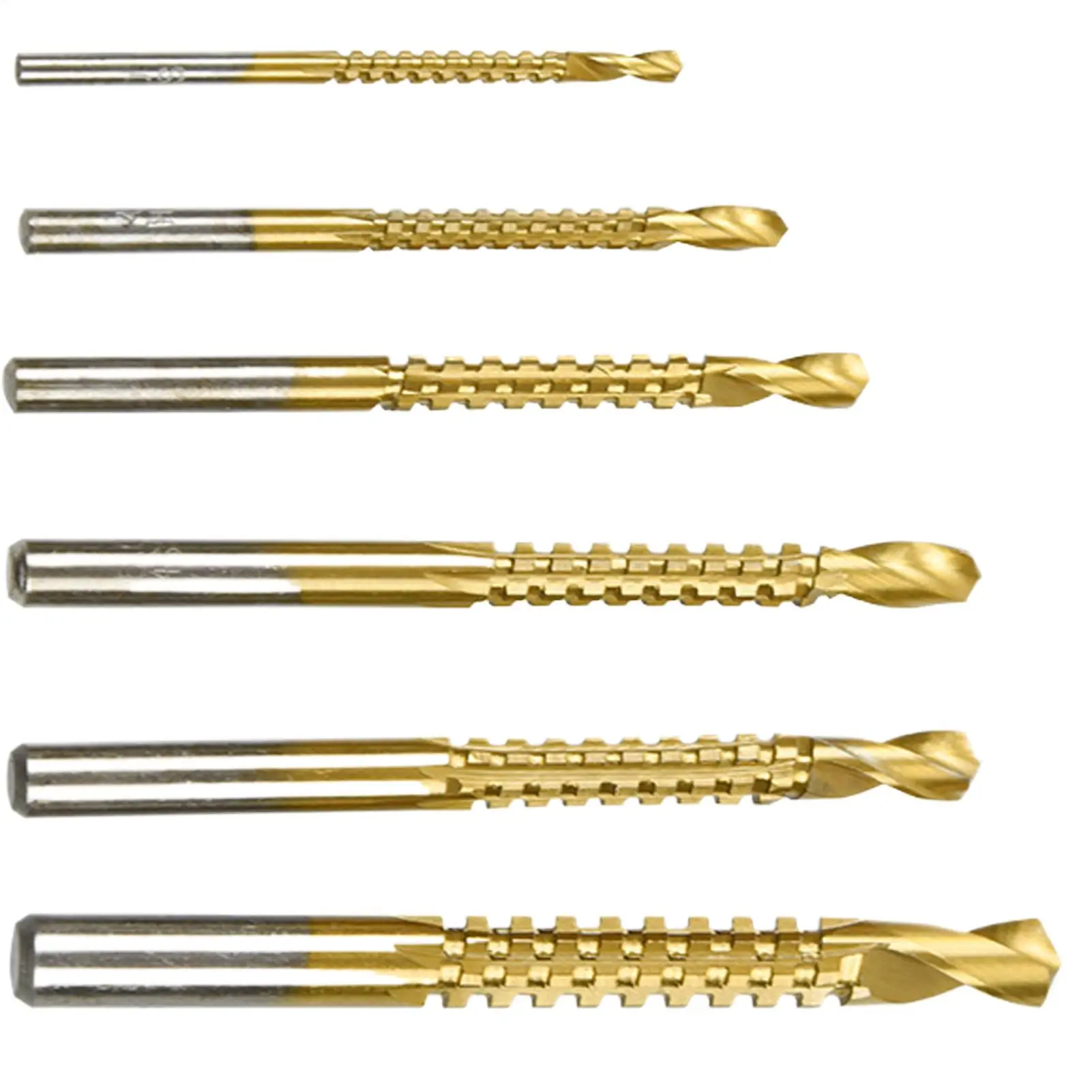 6 Pieces Multifunctional Drilling Tools Metal Drill Bit High Speed Drill Bits For Wood Carpenters Maintenance Handmade Work