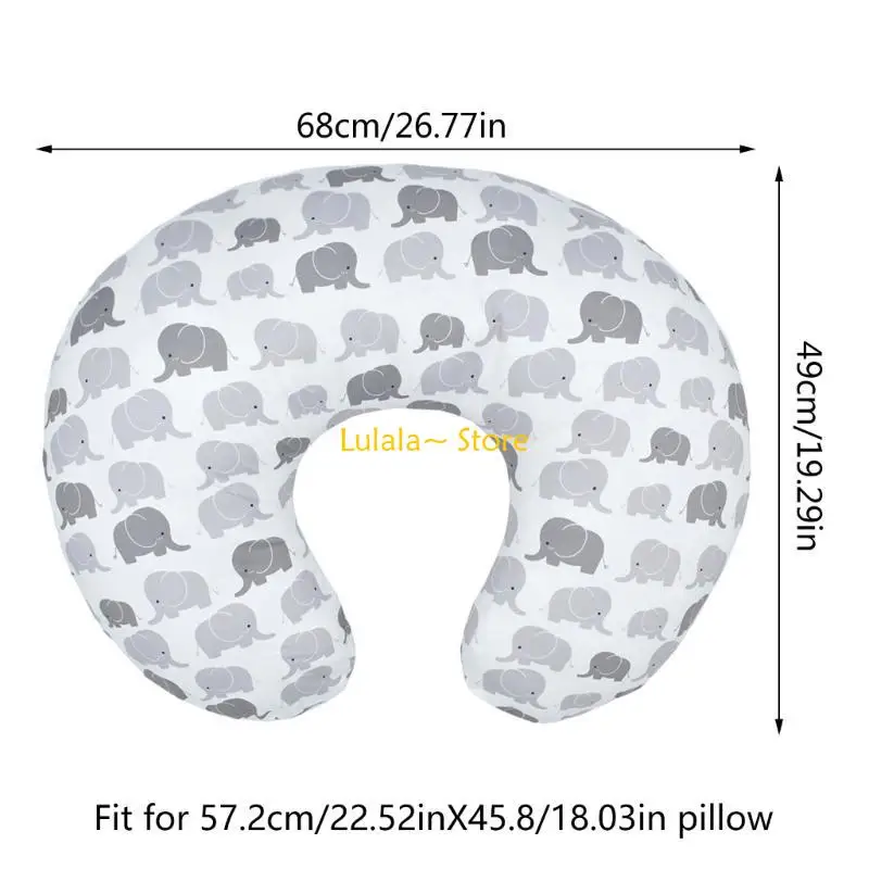 Y4QA Breastfeeding Pillow Cover Newborns Nursing Pillowcase Pillow Slipcover Detachable Nursing Pillow Protections Sleeve view 6