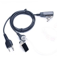 2Pin Earpiece PTT Mic  Microphone Headset for ICOM IC-V8,IC-V85,IC-V82,IC-V80,IC-F3021,F3023,IC-T2A Walkie Talkie