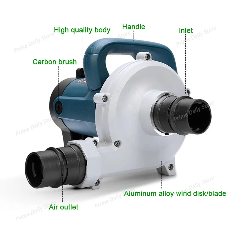 1680W Industrial Blower Dust Collector, Blow‑Suction Vacuum for Cutting Slotting and Milling Machine