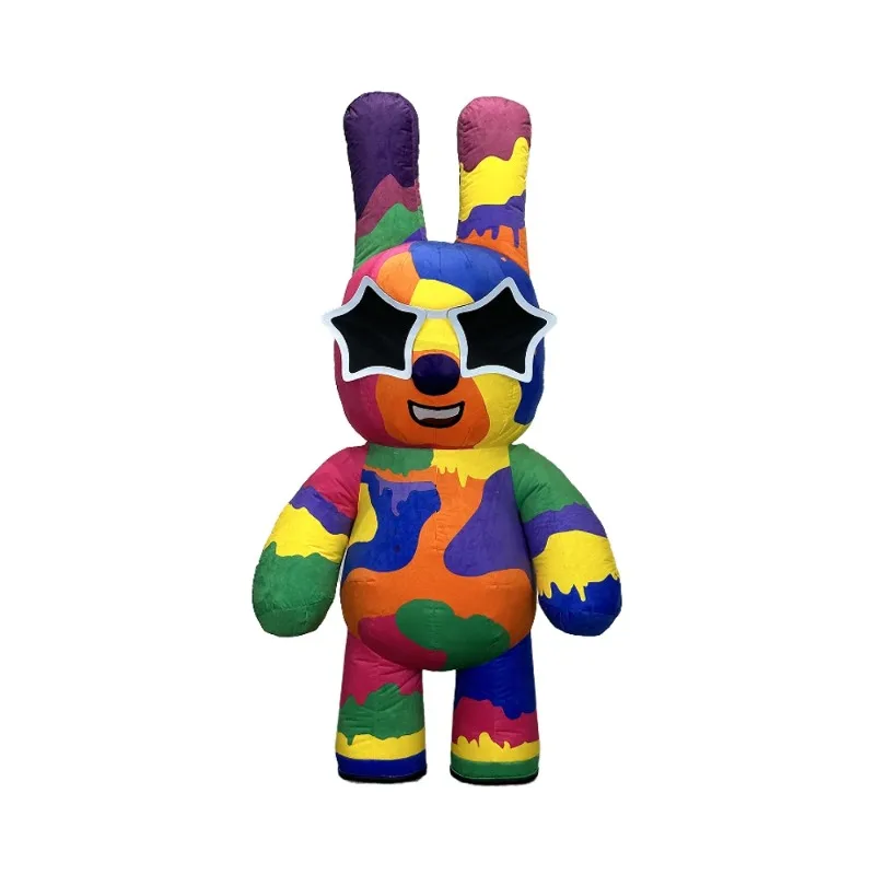NEW Arrival Inflatable Gloomy Rabbit Plush Fun Mascot Costume Clothing   Halloween Party Props for Events