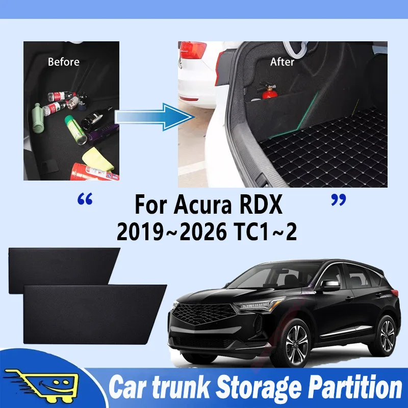 Organizador de Maletero Multifuncional para Acura RDX 2019~2026, Partición de Almacenamiento Reforzada, Accesorios Interiores para Auto