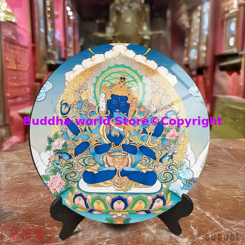 Chakrasamvara Kalacakra Yamantaka Hevajra Guhyasamaja Mandala Powerful talisman Mantra display altar Buddhist monk worship view 5