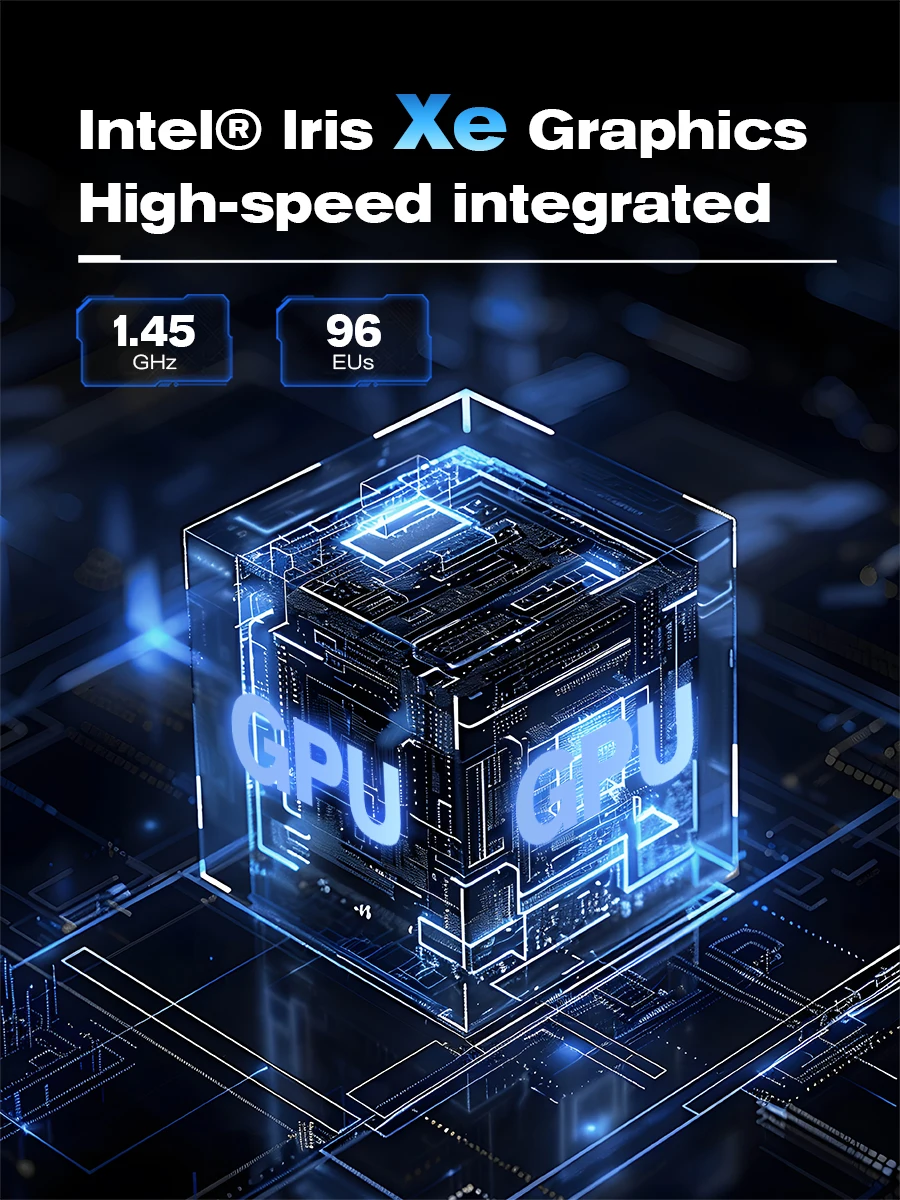 كمبيوتر صغير للألعاب Intel Core i9 12900H WIFI6 Type-C HD DP 2 * DDR4 NVMe سطح المكتب المكتب/الكمبيوتر المنزلي 4 * USB3.2 2 * 2.5G LAN Windows11