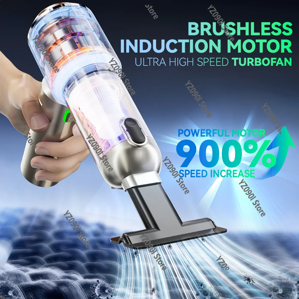 985000Pa Wireless Handheld Car Vacuum Cleaner, Portable Strong Suction Mini Cleaner