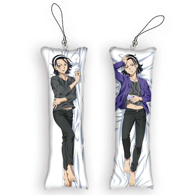 Mini Dakimakura Keychain Pendant Cartoon Anime Body Pillow Key Chains Cosplay Cute Gifts