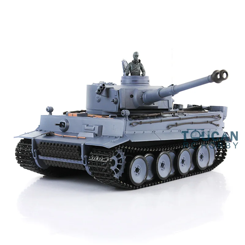 Gifts HENG LONG 1/16 7.0 Plastic Tiger I RC Tank 3818 360 Turret Barrel Recoil FPV RC Panzer Car Vehicle TH17238-SMT4