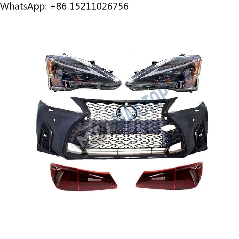Maictop Car Accessories Front Headlight Bumper Grill for Lexus IS IS250 IS300 IS350 Bodykit 2006-2012 Upgrade to 2021