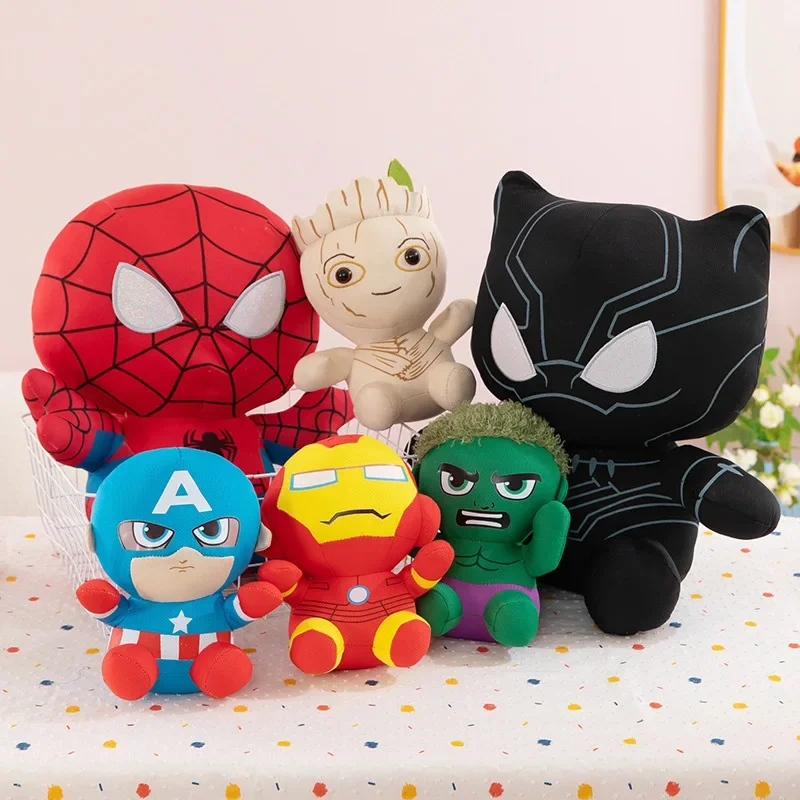 

45cm Man Spidermaned Plush Toys Movie Dolls Marvel Avengers Soft Stuffed Hero Captain America IronMan Batman Kid Birthday Gifts