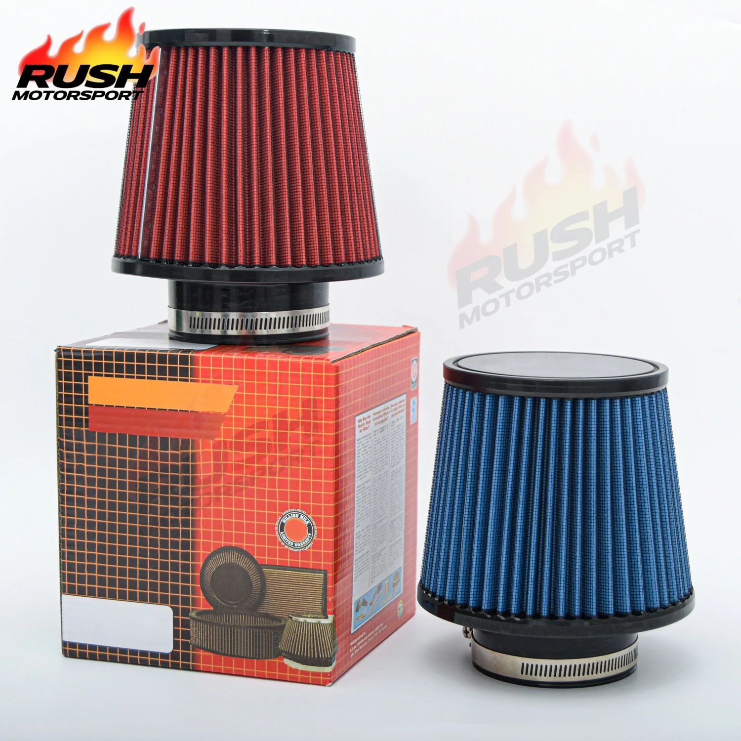 

76MM 3Inch KN K&N Air Filter Universal Sport Racing Car High Flow Air Filter PC-AF04