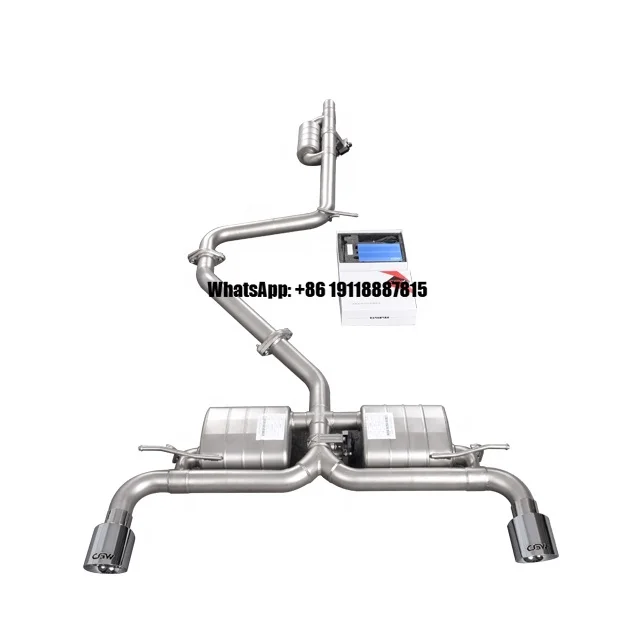

Customized Auto Parts Performance Exhausts Valvetronic Glossy Tips Muffler for VW Golf MK 7 7.5 1.4T 1.6 Year 2014+