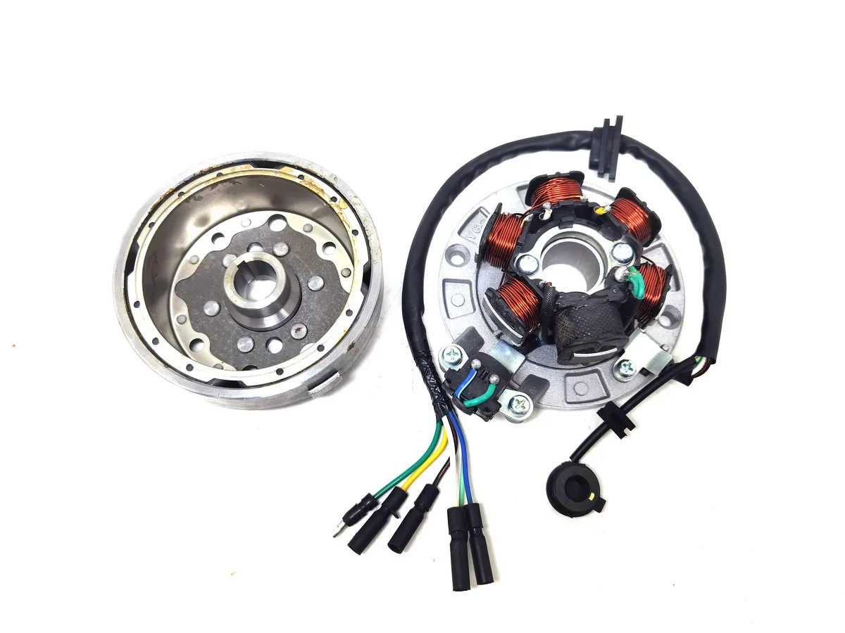 Magneto Flywheel Stator Kit 6 Pole Coil 6 Wire Lifan 1P55FMJ  140CC Xmotos Kaya Apollo 140CC Dirt Pit Bike Parts