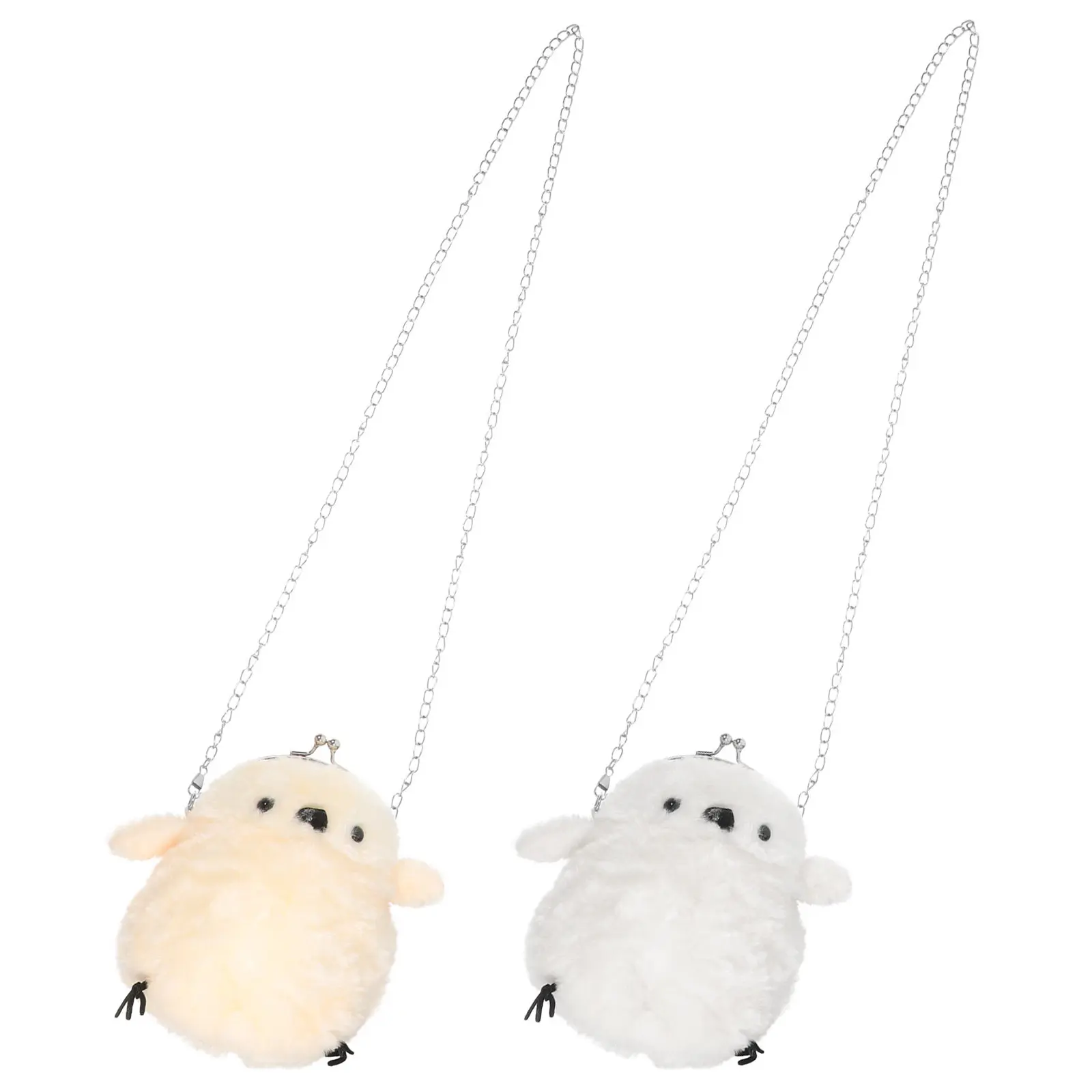 

2Pcs Cute Chicken Coin Purse Soft Animal Shaped Wallet Small Cartoon Change Holder Ladies Small Wallet Chicken Shaped Bag