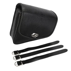 Impermeável PU Couro Motorcycle Saddle Bag, esquerda e direita ferramenta saco para Harley Motocicletas