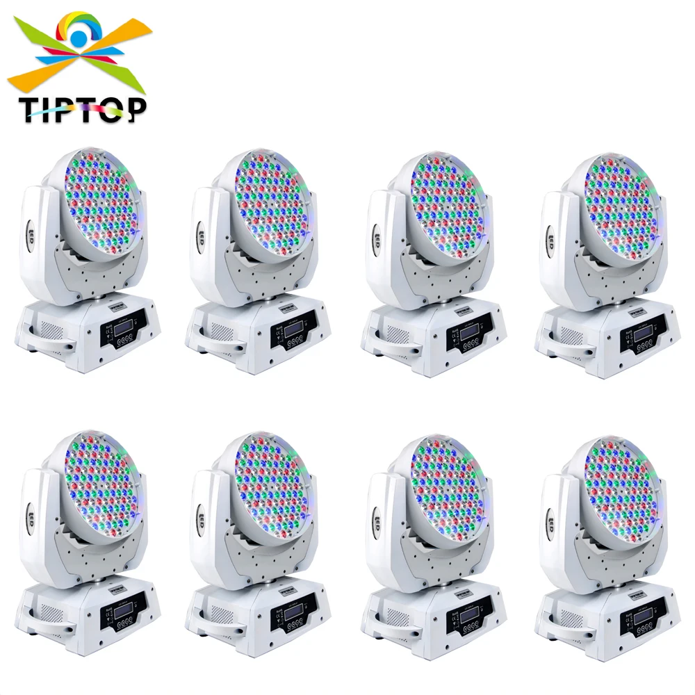 

Free Shipping 8XLOT Low Noise White Case 350W LED Moving Head Lighting Factory Price for RGBW Moving Head Light TP-L608B