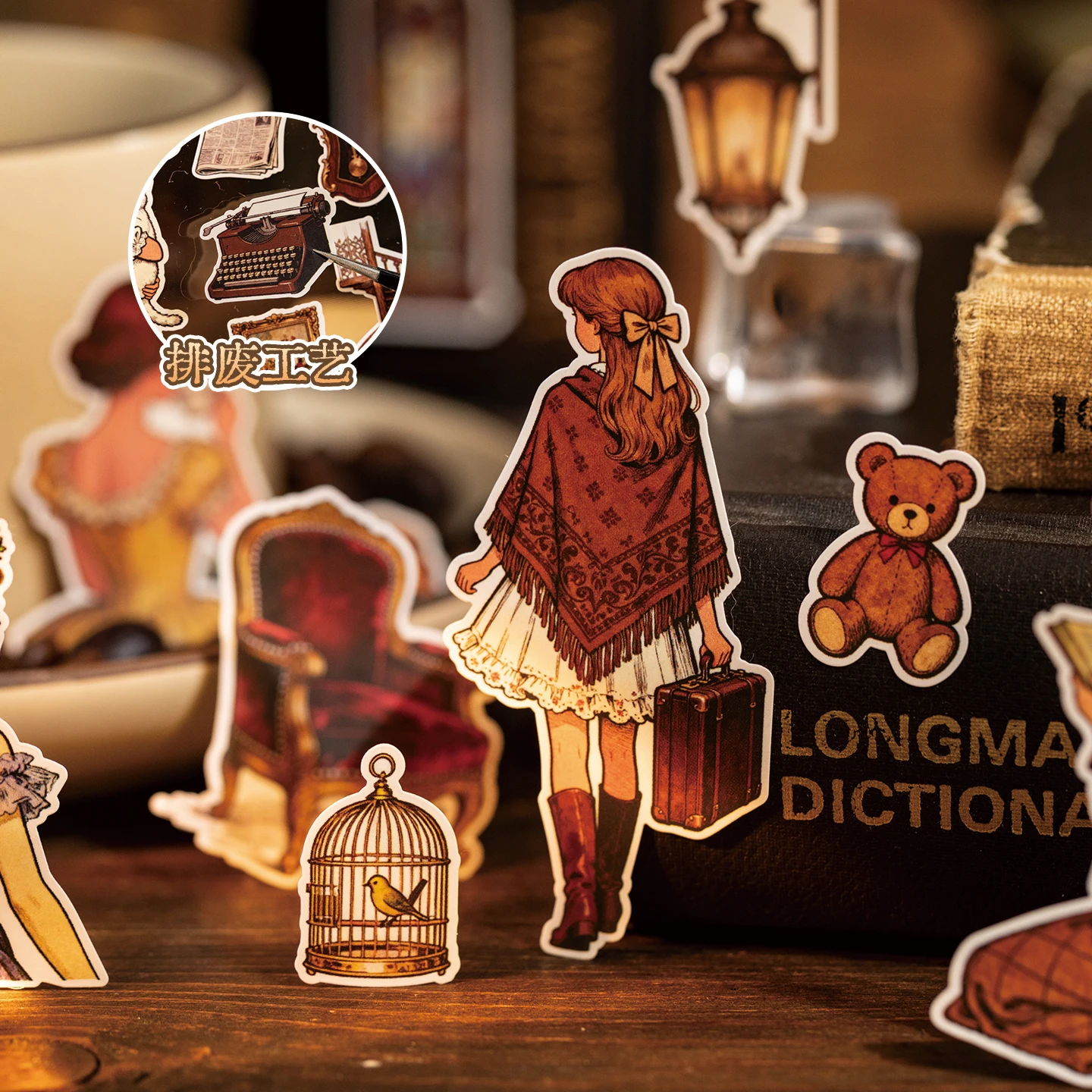 2 ورقة Kawaii الأوروبية خرافة حلم يموت قطع ملصقات DIY بها بنفسك مذكرات سجل القصاصات جراب هاتف جماليات القرطاسية ملصقات #4