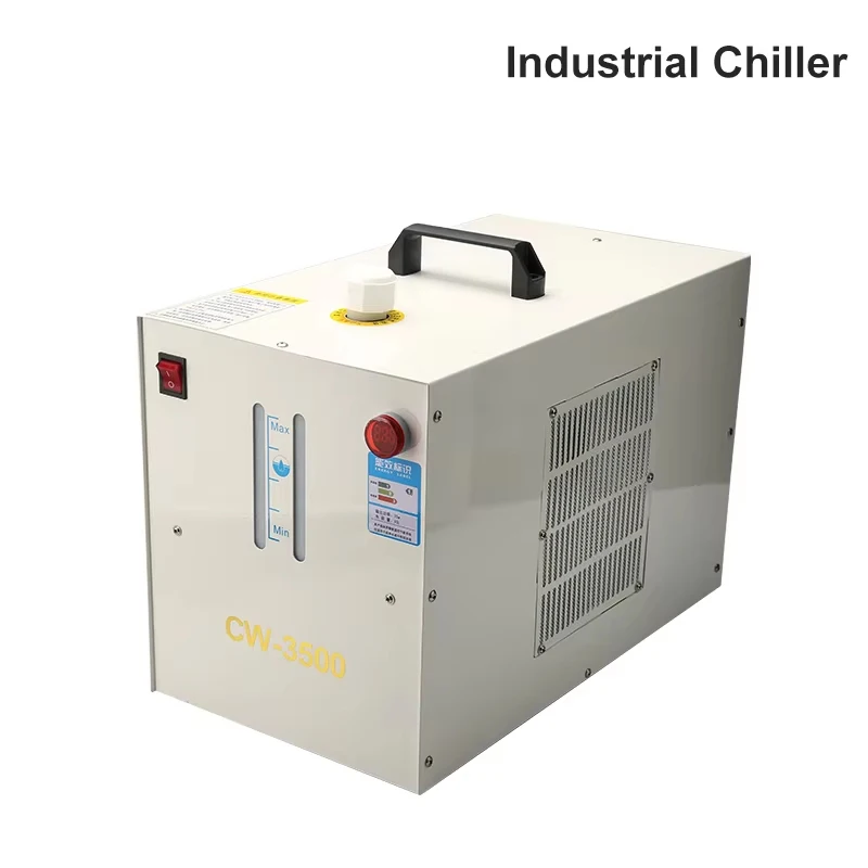 Industrial Water Chiller CW-3500 Portable For CO2 Laser Tube Cutting Machine CNC Motor Spindle Cooling System
