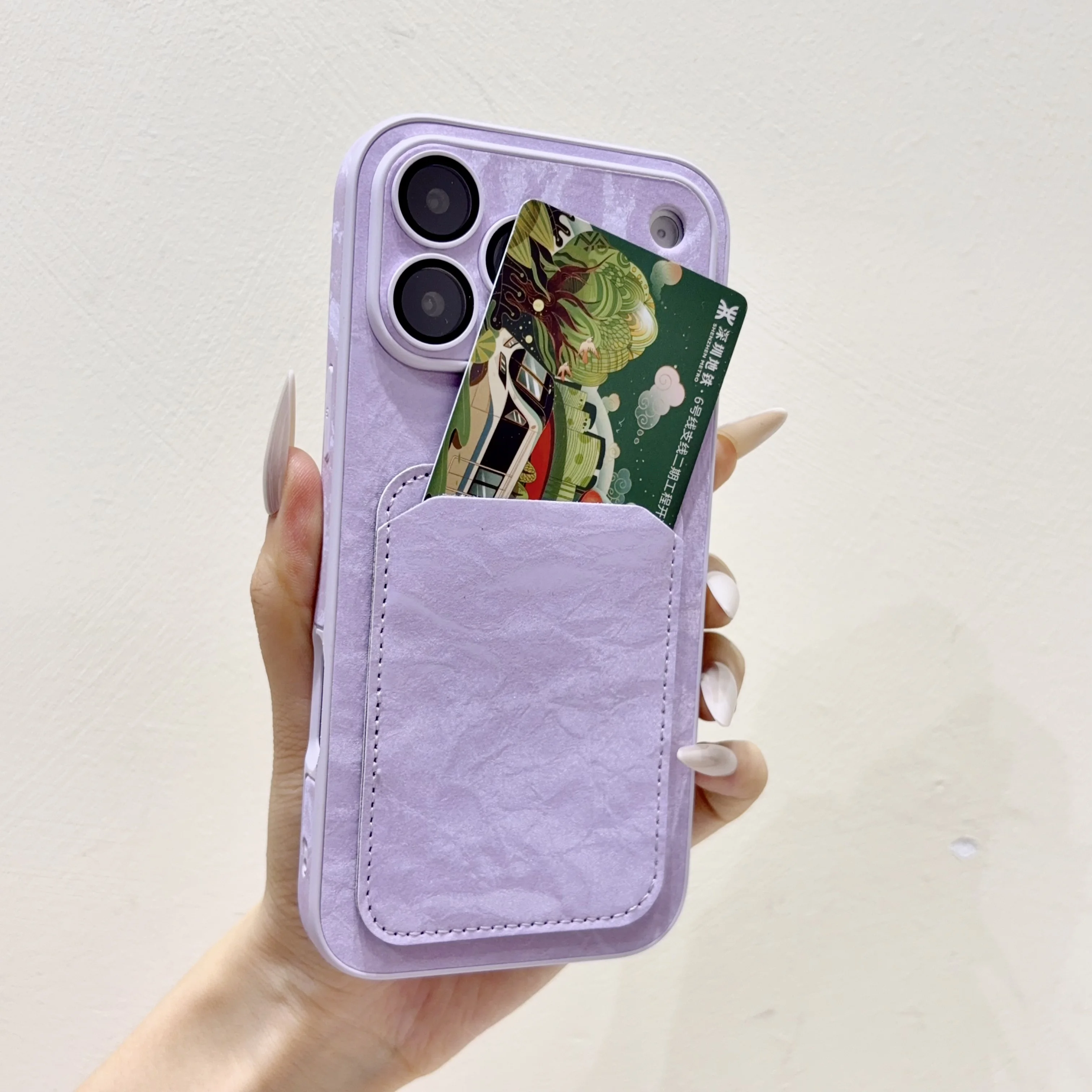Luxury Snow Mountain Velvet Wallet Case For iPhone 17 16 15 14 13 Pro Max Plus Large Window Camera Protection Card Slot Cover
