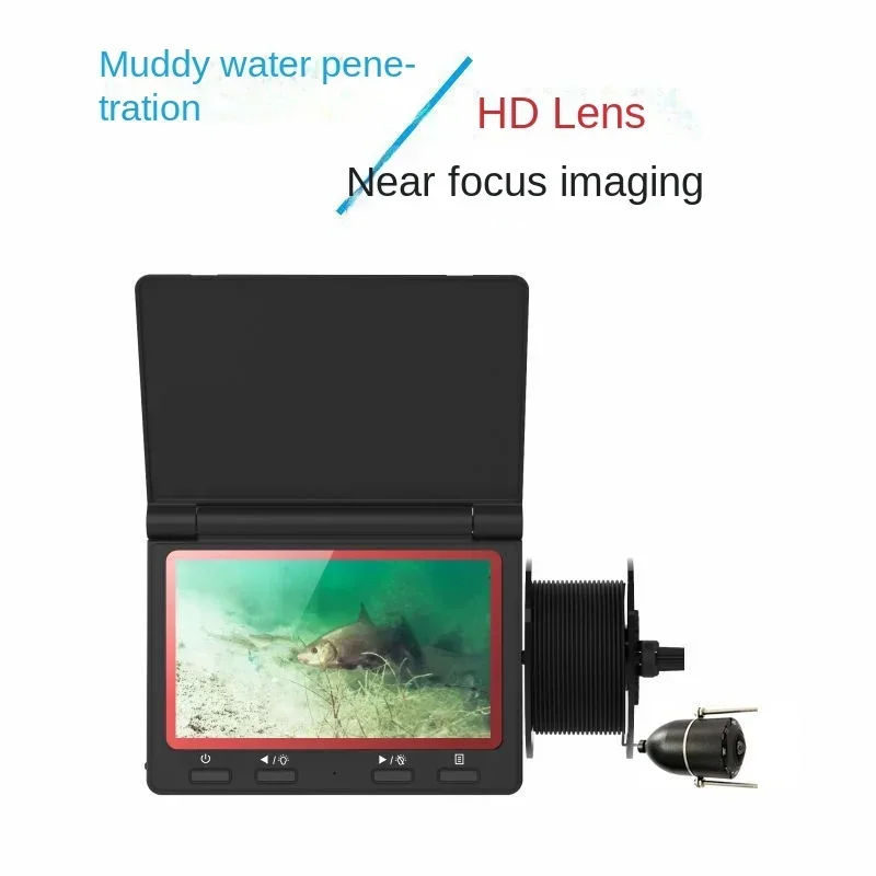 Portable 1080P 4.3-inch Fish Finder with Universal Display Camera Visual Anchor Artifact Battery Powered Plastic Fishing Gear