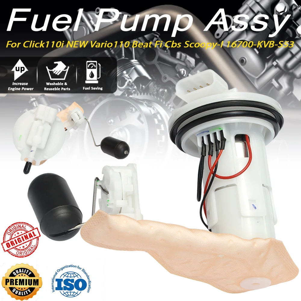 

For Click110i NEW Vario110 Beat Fi Cbs Scoopy-I 16700-KVB-S53 Fuel Pump Assy
