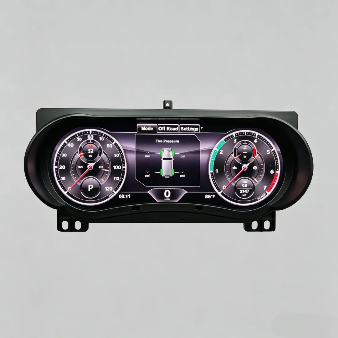 12.3'' LCD Dashboard for Jeep Wrangler LCD Instrument Cluster Plug and Play LCD Odometer Virtual Digital Cluster Cockpit
