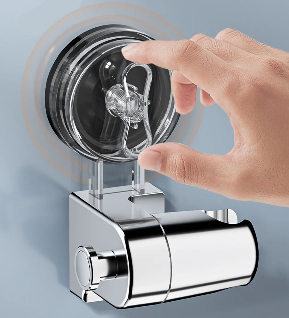 

1pc Shower Head Holder Adjustable Wall Mounted Shower Holder Self-Adhesive Showerhead Handhel Holder Bathroom Wall Mount Bracket