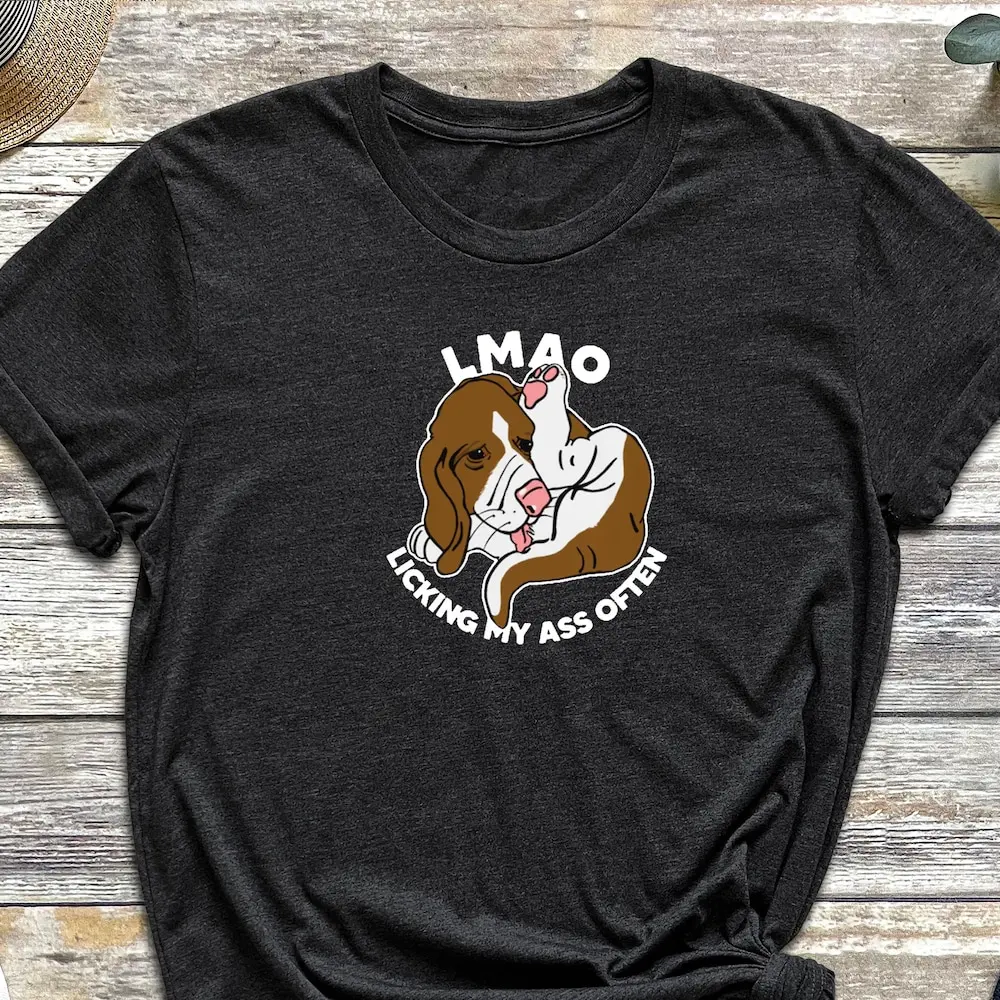 Lmao T Shirt Licking My Balls Funny Dog Animal Lover Animals