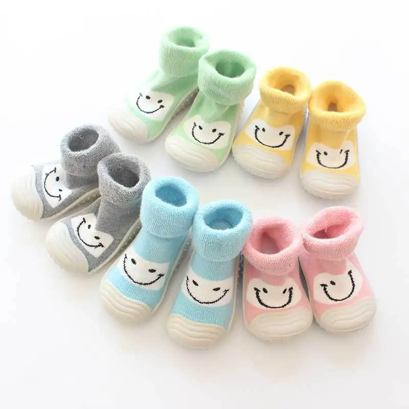

New Autumn and Winter Children's Shoes Thickened Anti-Slip Soft Sole Indoor Floor Shoes