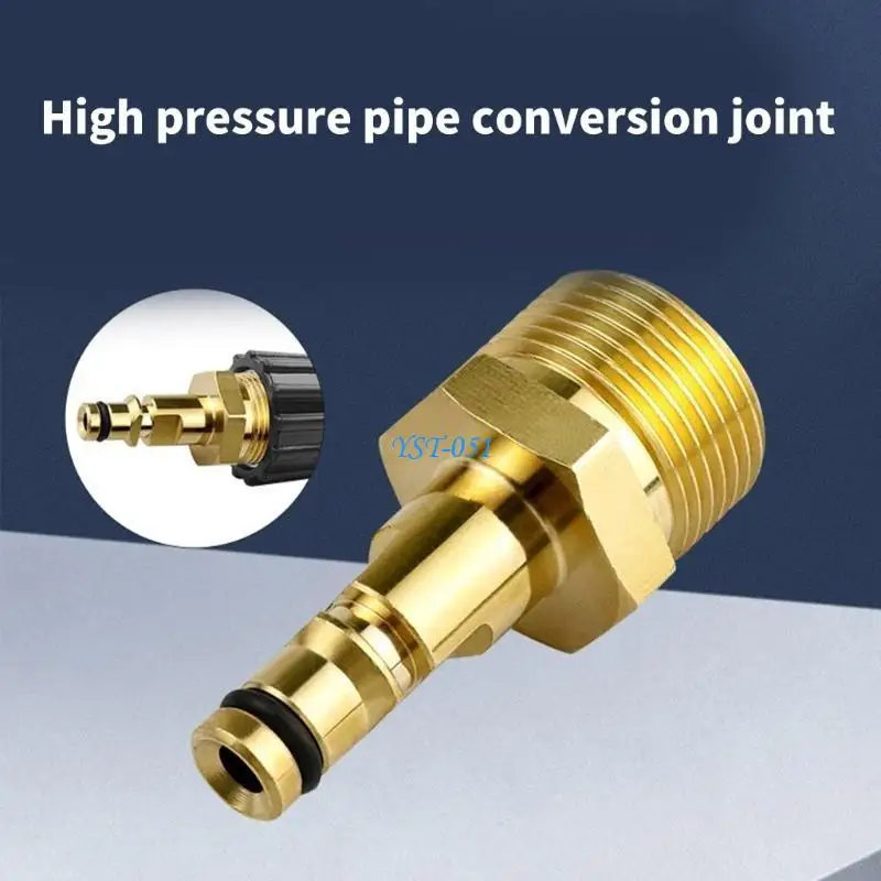 

E15A Highly Pressure Washer Hose Connectors Quickly Fittings Adapter Durability Brass for Power Pressure Washer