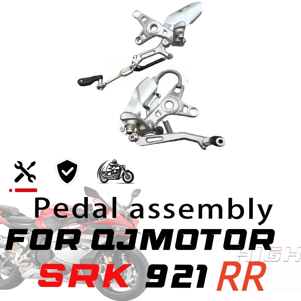 Front Footrest Bracket Complete Footpeg Assembly Fit QJMOTOR SRK921RR