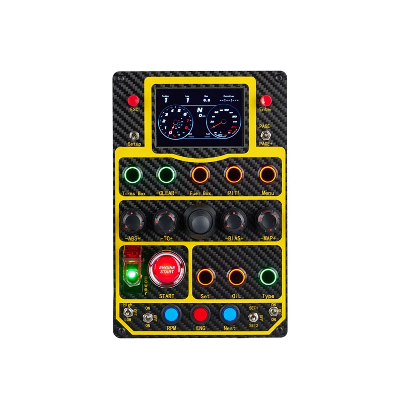 Racing Simulation Control Box Controller Multi-Function Control Button Box for Fanatec Thrustmaster emulator central for SIMAGIC