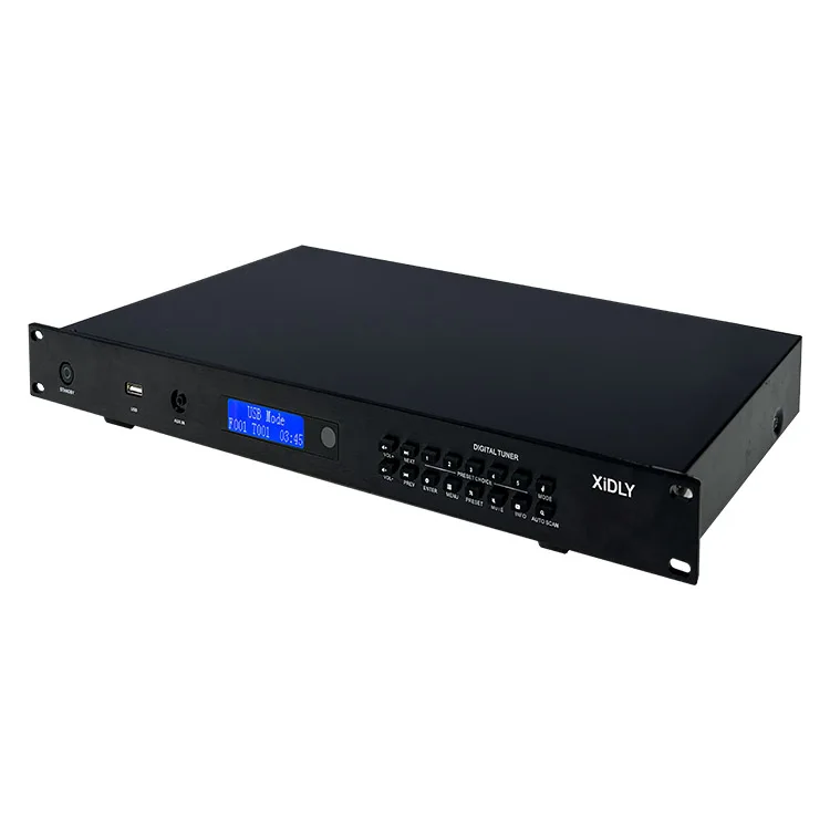 

XIDLY 1U Rackmount RDS DAB Цифровое радио Fm-тюнер Аудиоплеер с USB Blue зубом