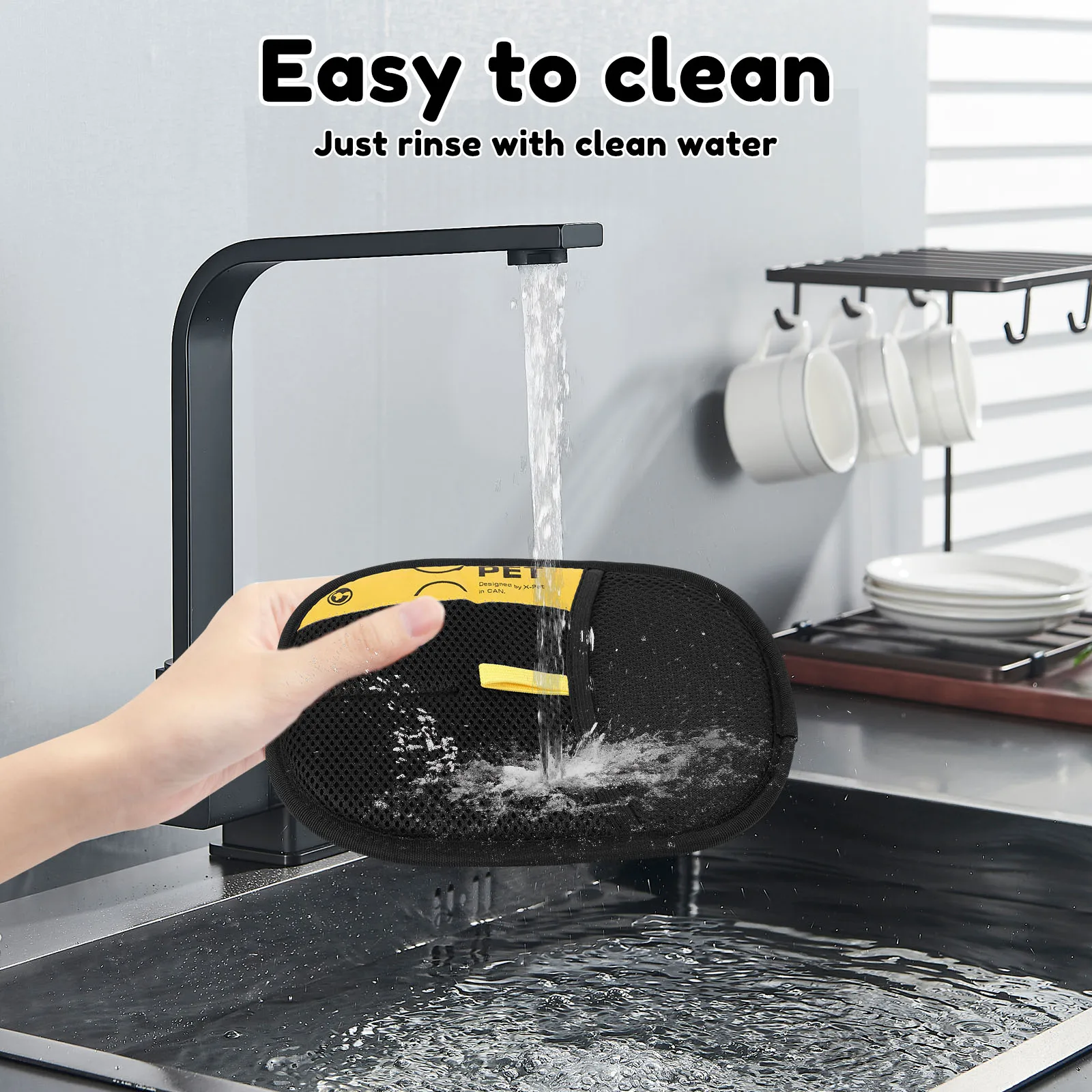 3 Pcs Pet Hair Remover Glove Reusable Static Removal Gloves Double-Sided Cat Dog Grooming Gloves Hair Removal Tool Pet Supplies - Image 5