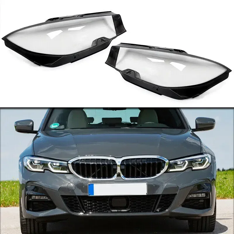 Headlight Lens Lamp Cover For BMW 3 Series G20 G21 G28 2019 2020 2021 Left & Right Auto Head Lamp light Cover