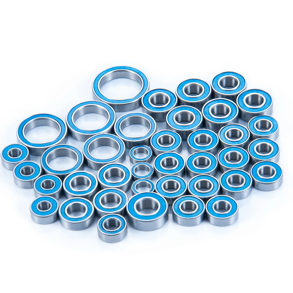 AXSPEED 39Pcs Wheel Hub Axle Blue Sealed Bearing Kit for TRX-4 TRX4 Bronco 1/10 RC Crawler Car Parts Accessories