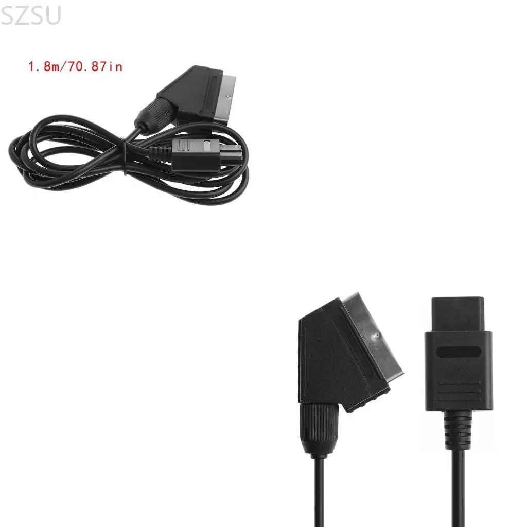 

SZSU RGB Scart AV ТВ-кабель для видеоигр Кабель Scart для консоли Gamecube N64 для системы NTSC Провод игровой консоли