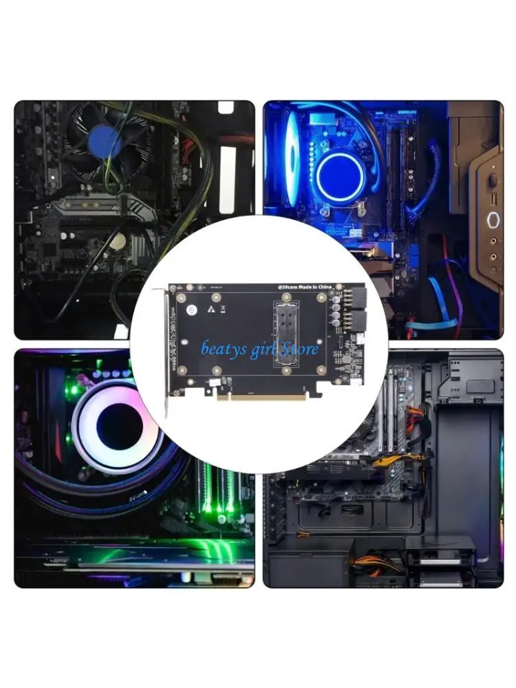 C7AB Industrial SXM2 To PCIe Converters Module For Computings Hardware Metal Structure