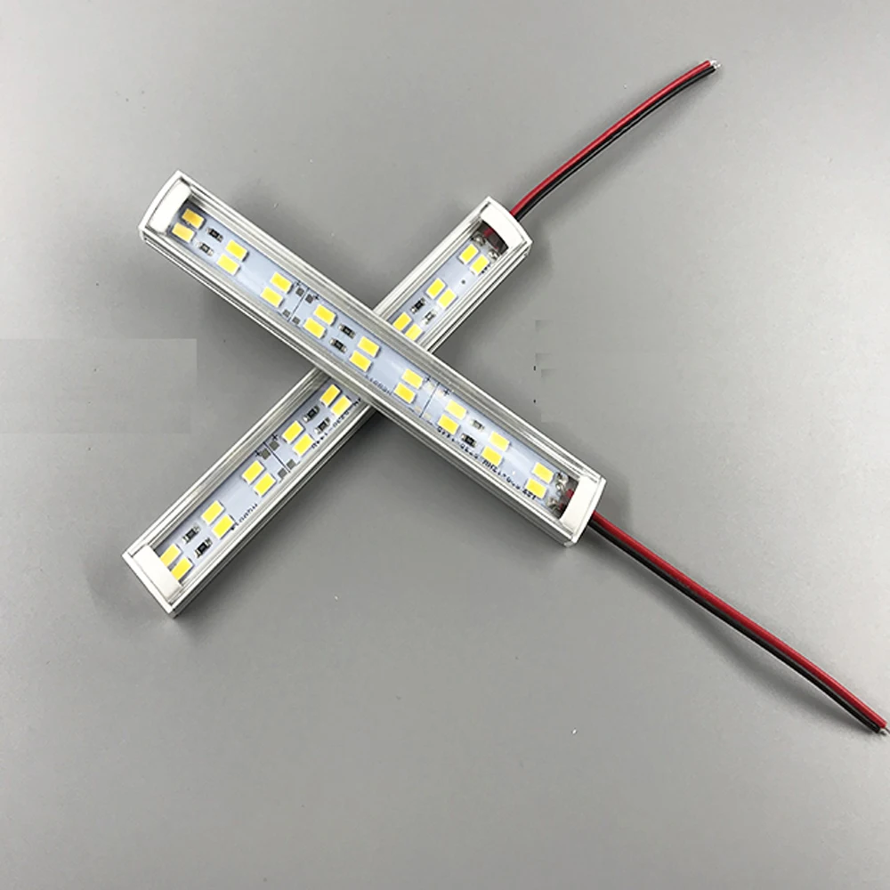 LED Bar Tube 12V 24V Red Green Blue 4000k 9CM 14cm 25cm 3W 5W 10w LED Hard Strip Tube Showcase Machine Board Factory Equipment