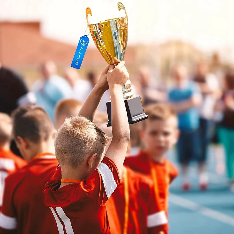 アルミニウムとゴールドのアルミニウムプリントリボン,アクティビティカード,コンペティション,第1位の賞,スポーツイベント