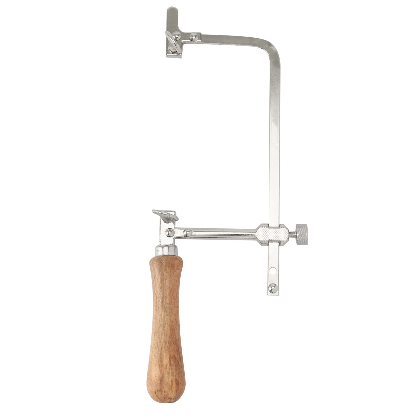 ABZS 5X Coping Saw Steel Frame And 60 Pcs Diameter 1Mm Wire Saw, Accurate Cutting For Wood, Metal, Plastic, Etc.