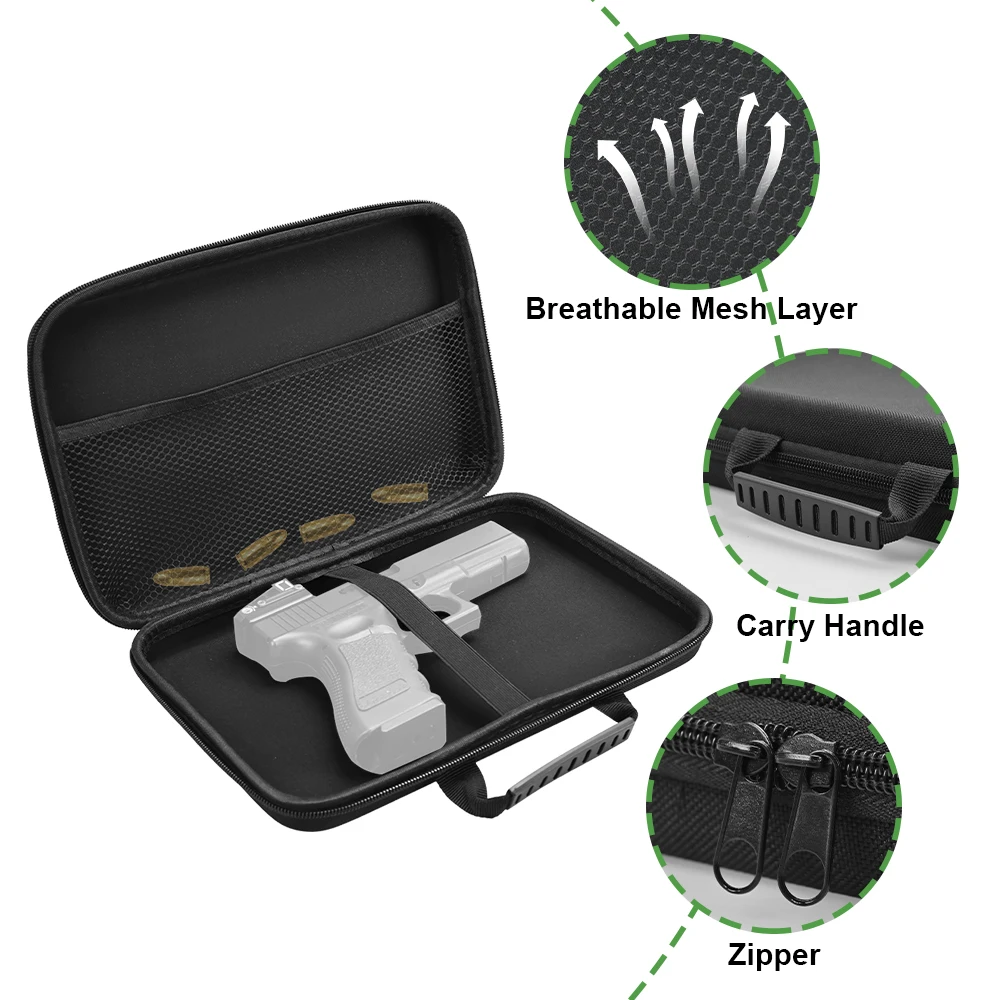 Pistol Gun Storage Bag Concealed Carry Gun Storage Pouch Soft Pistol Case Gun Carrying Bag Handgun Protection Box