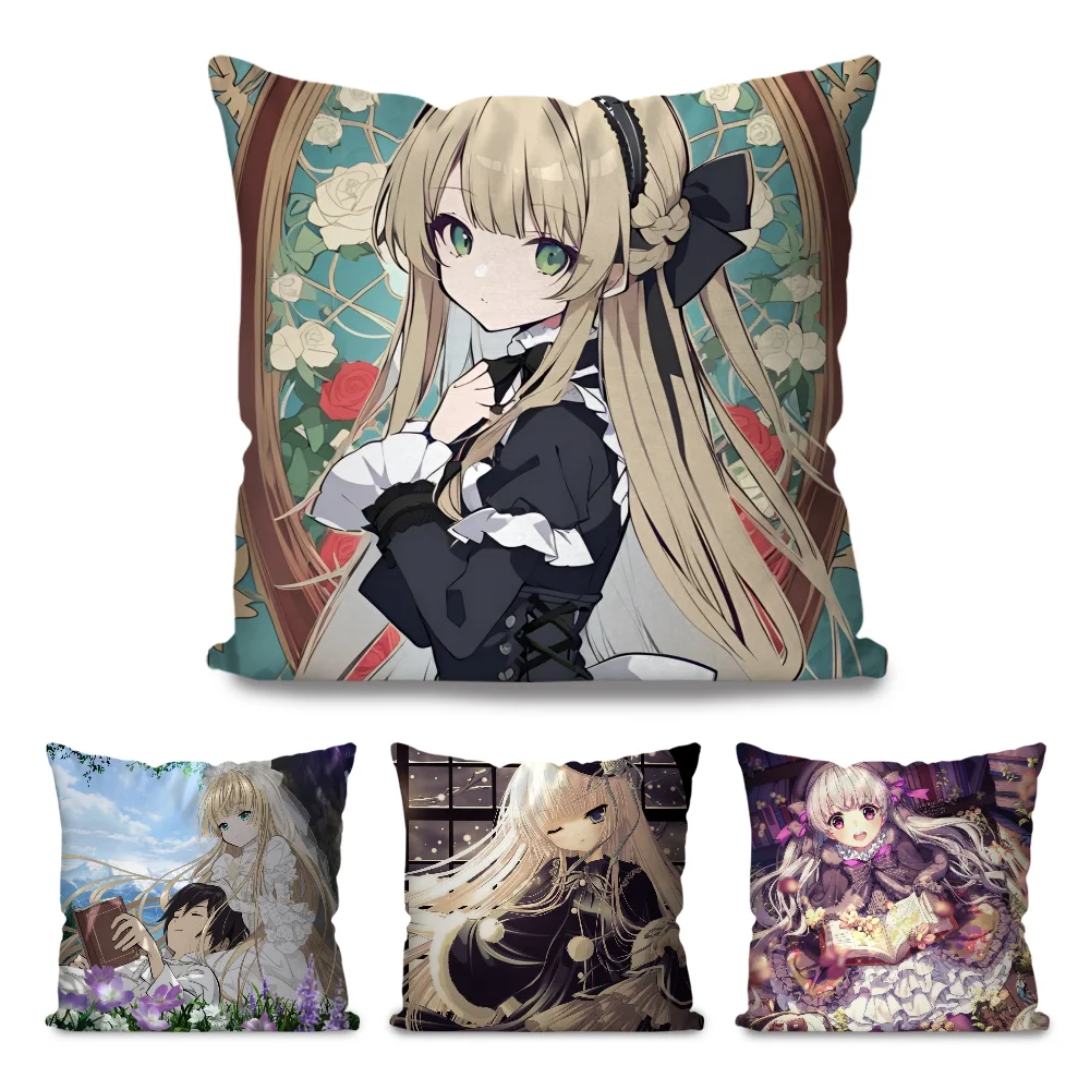 

Gosick Mystery Animation Pillow Case Square Pillow Bedroom Sofa Leisure Comfort Cushion Car Living Room Home Decoration 40X40
