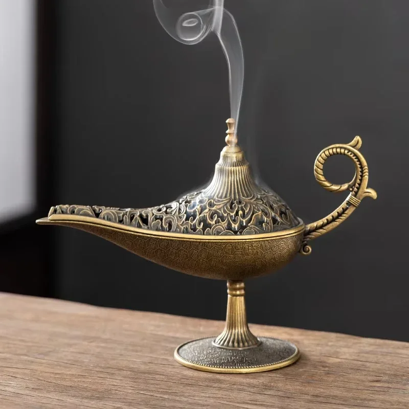 Ceramic candle essential oil burner night light hollow candle tray essential oil fragrance wood block fragrance white porcelain